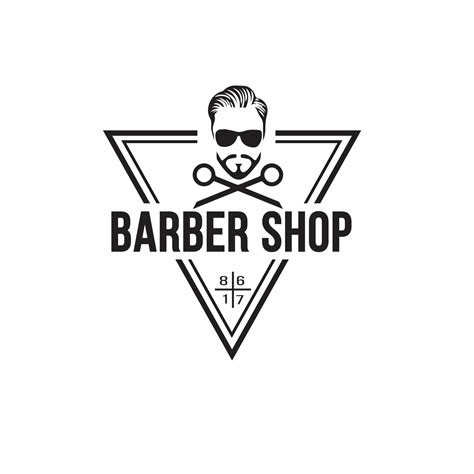 modern barber shop logo 13947821 Vector Art at Vecteezy