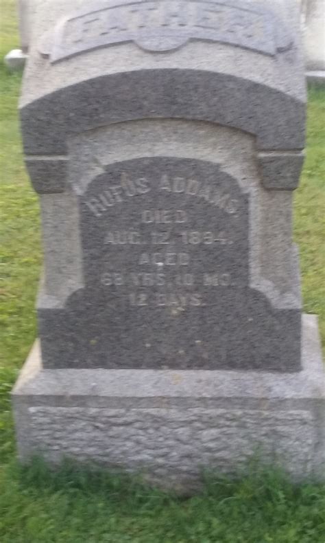 Rufus Addams M Morial Find A Grave