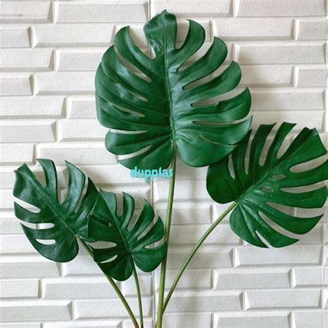 Jual Pohon Daun Monstera Latex Akar Artificial Pot Dasar Tanaman