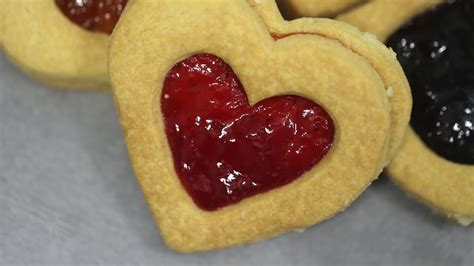 How To Make Heart Shaped Shortbread Cookies Filled With Jam Easy Diy