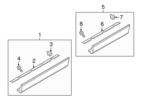 Mazda Cx Front Rocker Molding Tk Ra B Realmazdaparts