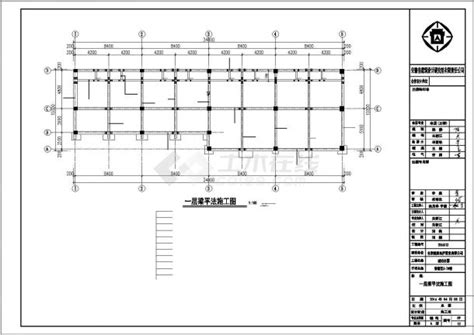 某两层框架结构住宅区商业楼建筑设计施工cad图纸土木在线