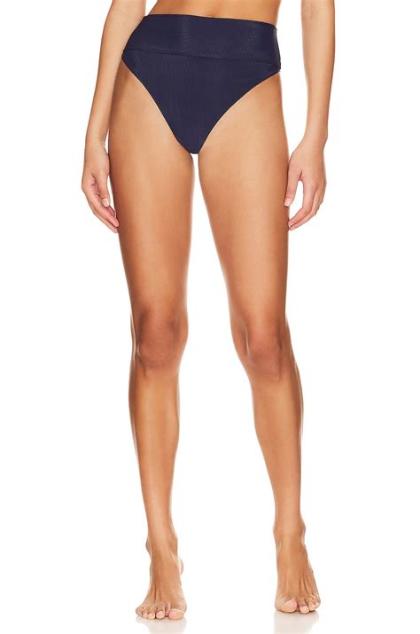 BEACH RIOT Highway Bikini Bottom In Navy REVOLVE