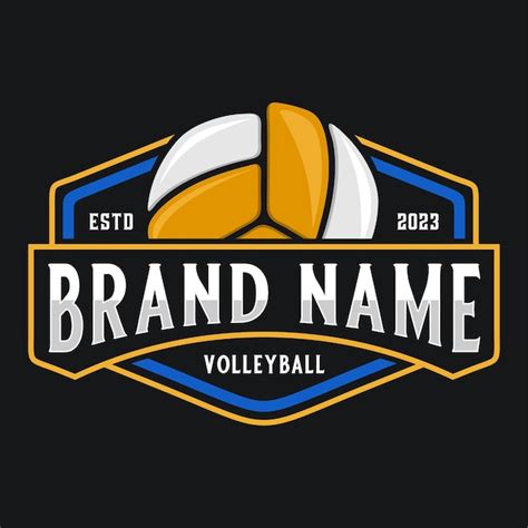 Premium Vector Volleyball Emblem Logo Design For Volleyball