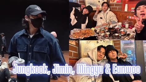 BTS Jungkook visited Jimin and hanged out with Mingyu Eunwoo BTS 방탄