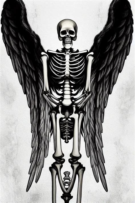 Discover More Than Skeleton Angel Wings Tattoo In Coedo Vn