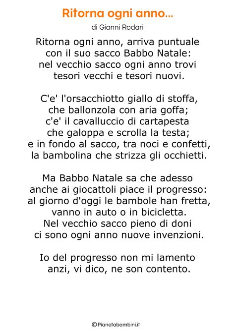 92 Poesie Di Natale Per Bambini PianetaBambini It