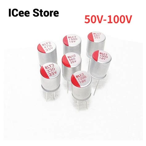 5Pcs Solid Electrolytic Capacitor Super Low ESR DIP 50V 63V 100V 4 7U