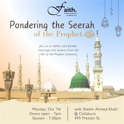 Select Tickets Pondering The Seerah Of The Prophet ‎صلى الله عليه