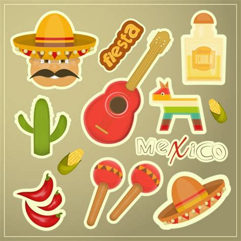 Mexican Icons — Stock Vector © Marchi 44082697