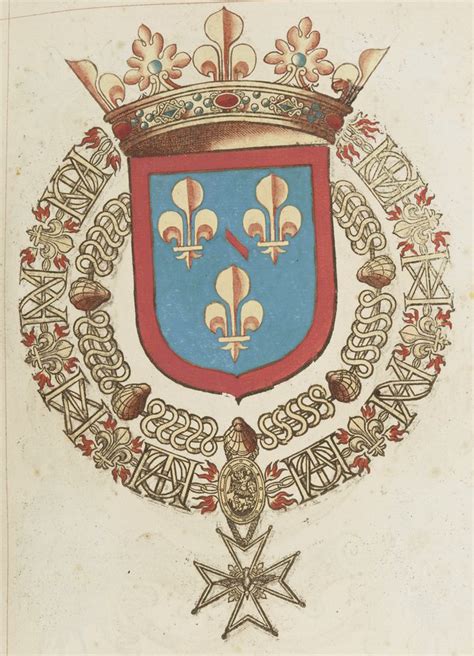 Dessin De Blasons Et Darmoiries Armorial Du Saint Esprit Charles De