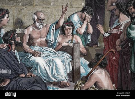 La Mort De Socrate 469 BC 399 BC Le Philosophe Grec Classique