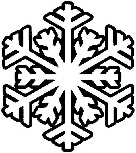 Snowflake To Color Printable