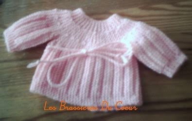 Brassiere Bebe A Tricoter Explication