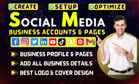 Create Set Up And Optimize All Social Media Accounts And Business Page