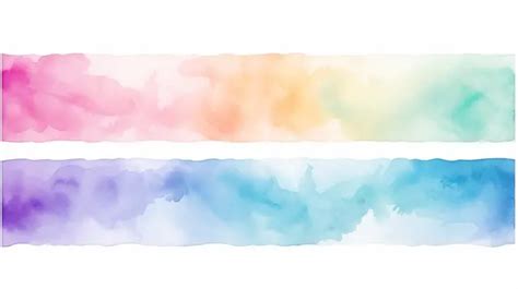 Collection Of Vibrant Watercolor Textures For Abstract Web Banners