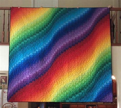 The Fleming S Nine King Size Rainbow Bargello Bargello Quilt Patterns Bargello Quilt Bargello