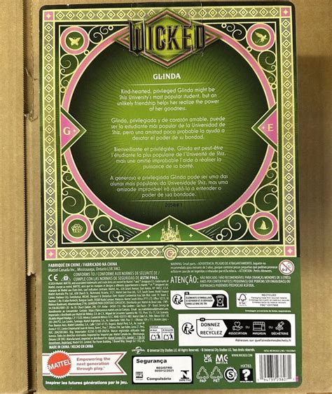 Collectible Mattel Wicked Movie Glinda Fashion Doll Brand New