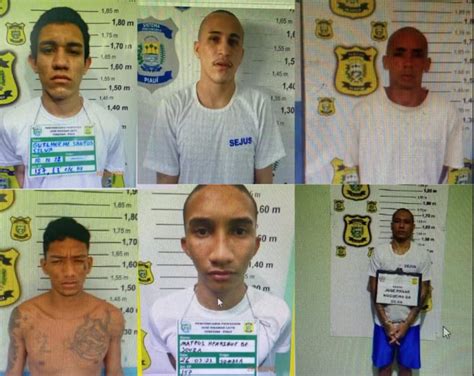 Seis presos fogem da penitenciária de Altos no PI Sejus divulga nomes