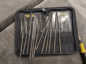 General Tools Swiss Pattern Needle File Set Piece Black