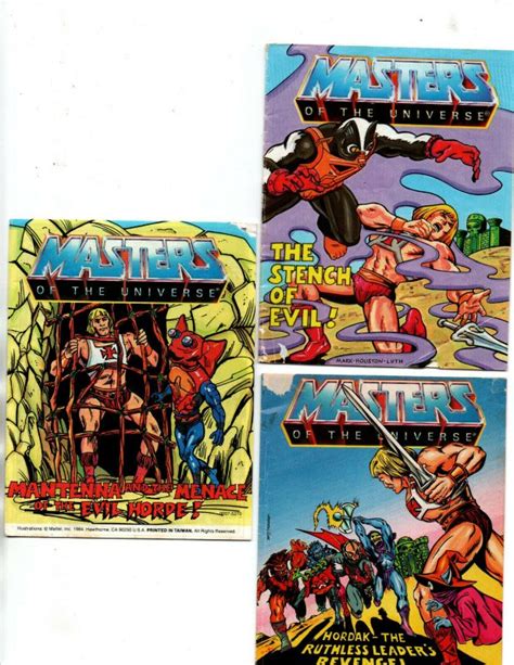 Masters Of The Universe (8) Mini Comics - He-Man - Hordak -Skeletor ...