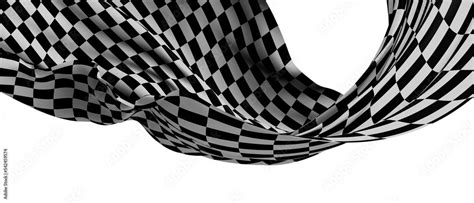 grid abstract background chess checkered flag finish line victory 3d ...