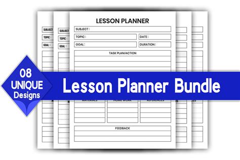 Lesson Planner Log Book Bundle KDP Graphic By KDP Pro Creative Fabrica