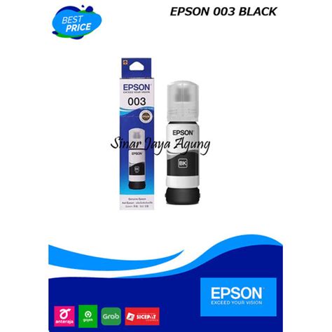 Jual Tinta Epson 003 Blackhitam Original For 003 L1110 L3110 L3116