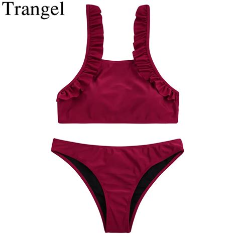 Buy Trangel Sexy Brazilian Bikinis Set Women Swimwear