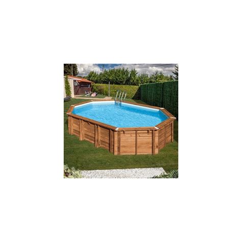 Removable Wooden Pool Gre Sunbay Avocado Oval X X Grupo Poolplus