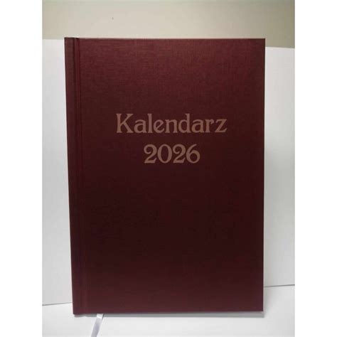 kalendarz dzienny 2026, kalendarz książkowy 2026, kalendarz 2026
