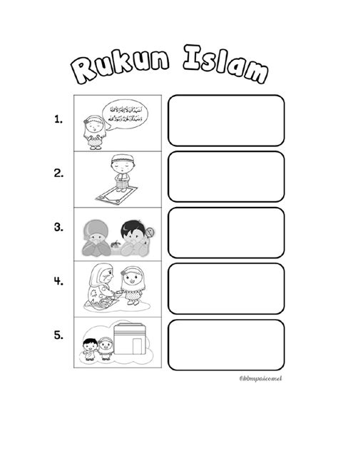 Gambar Rukun Islam Untuk Anak +57 Gambar Kartun Rukun Islam | Islampedia