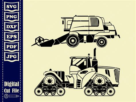 Combine Harvester Svg Farm Svg Combine Svg Combine Clipart Etsy Australia