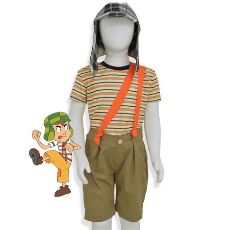 Fantasia Chaves Infantil Roupa Festa Criança Menino Turma do Chaves