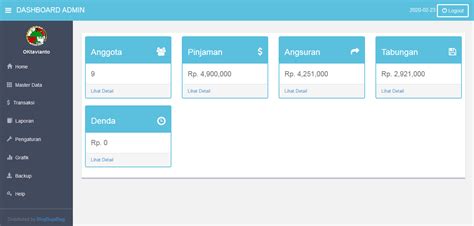 Source Code Php Mysql Koperasi Simpan Pinjam Berbasis Web