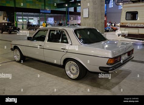 Mercedes Benz 300d W123 With Modern Bbs Wheels Retro Malaga 2022