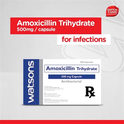 Watsons Amoxicillin 500mg 1 Capsule [prescription Required] Watsons Philippines