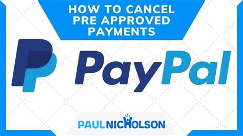 How To Cancel Pre Approved Payments In Paypal YouTube