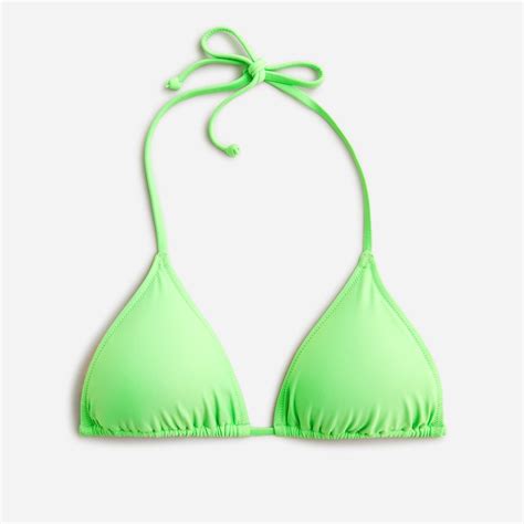 J Crew String Bikini Top In Green Lyst