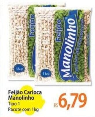 Feij O Carioca Manolinho Tipo Pacote Kg Oferta Na Atacad O