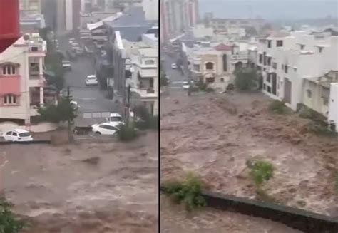 Junagadh Flood Video Cloudburst In Gujarats City Scary Footages Show