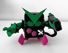 3D Printed Brawl Stars 8 Bit Virus By Ron Dino Pinshape