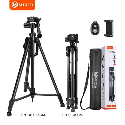 Jual MIXIO 3366 PRO 135CM Tripod Bluetooth Remote Bag Profesional