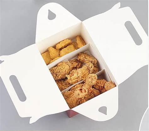 Customized Food Grade Paper Packaging French Fried Chicken Box