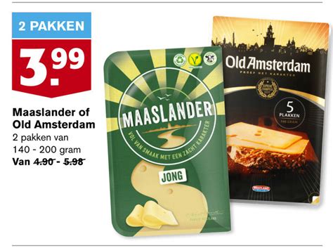 Maaslander Kaasplakken Folder Aanbieding Bij Hoogvliet Details