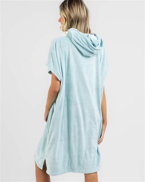 Shop Billabong Hoodie Towel In Blue Fast Shipping And Easy Returns