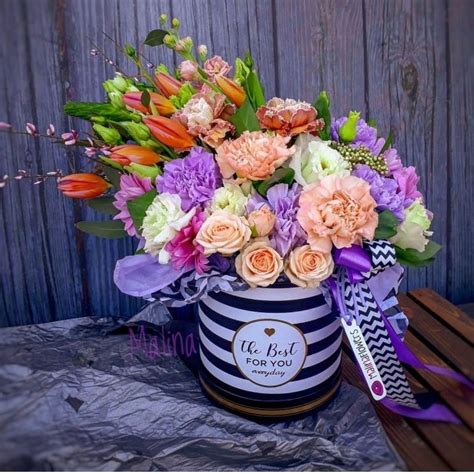 Pin by Светлана Морозова on букет | Flower box gift, Flower ...