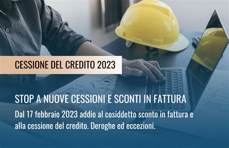 Cessione Del Credito Stop Eccezioni E Deroghe