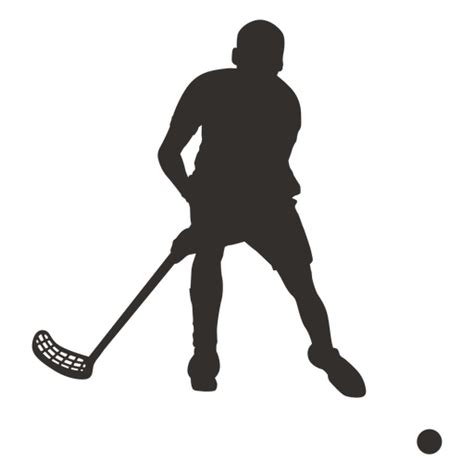 Dise O Png Y Svg De Jugador De Hockey Con La Silueta De La Pelota