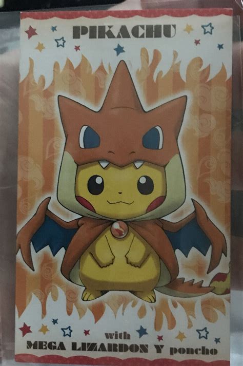 Mavin Mega Charizard Y Pokemon Center Poncho Pikachu Series Business